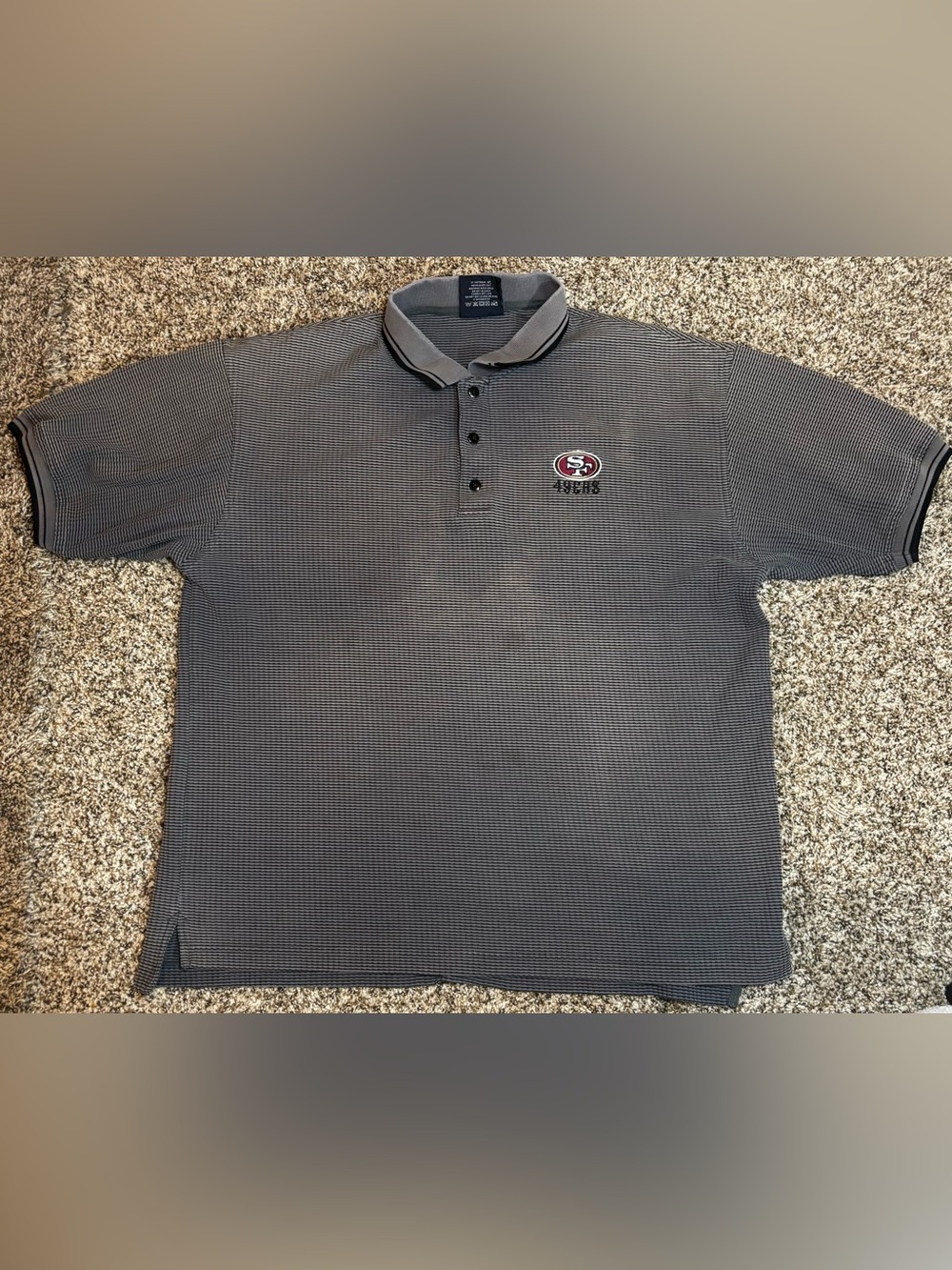Vintage Lee Sport 49ers polo with SF logo soft feel and clean classic team style